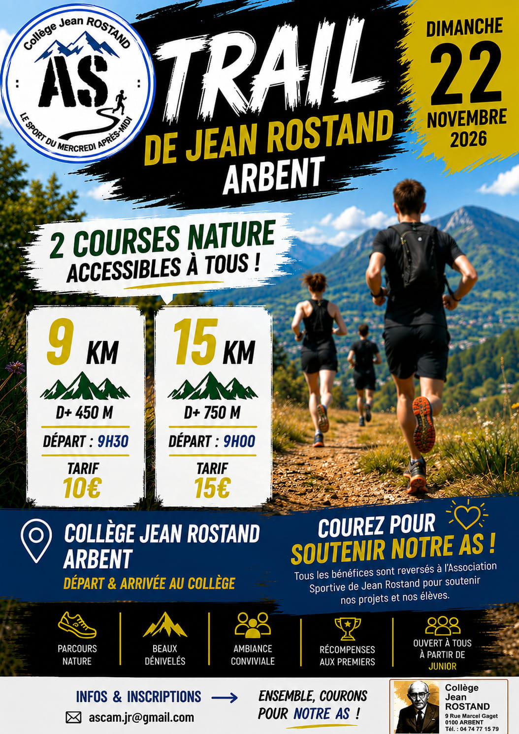 Trail de Jean Rostand Arbent