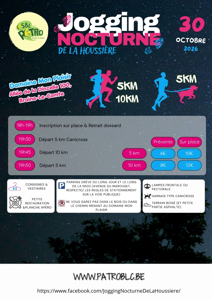Jogging Nocturne de la Houssière
