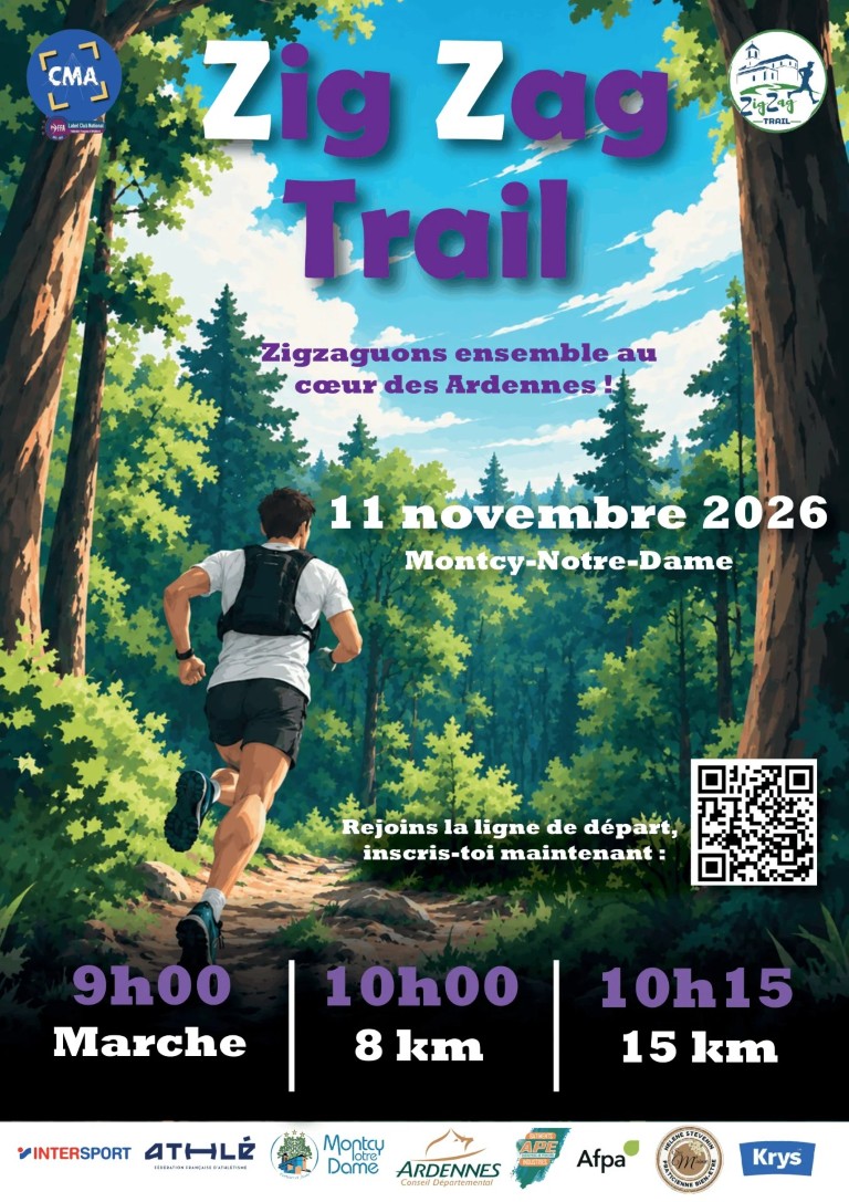 Trail Zig Zag de Montcy Notre Dame